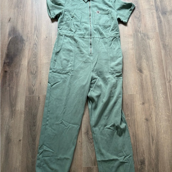 Lucy & Yak Sage Green Jumpsuit UK 16/US 12 - Picture 2 of 5